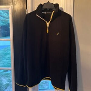 Nautica Black & Yellow Fleece Pullover Size XL